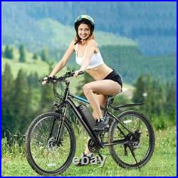 26 500W Electric Bike Mountain Bicycle EBike SHIMANO 21Speed Commuter Adults US