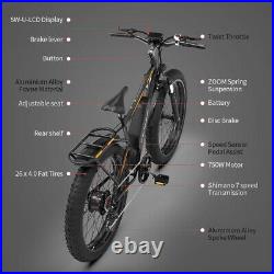 26 750w Electric Bike Bicycle Mountain Beach City 48V13AH Battery FatTire Ebike