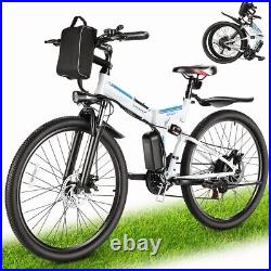 26 Adults Folding Electric Bike, Mountain Bicycle 500W City 20mph Commute Ebike#