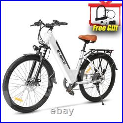 26'' Axiniu Electric Bicycle 500W Ebike City Beach E-bike for Adults 25Mph 36V