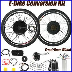 26 Electric Bicycle Front/Rear Wheel 48V 1000W Ebike Motor Conversion Kit Bike