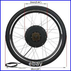 26 Electric Bicycle Rear Wheel 48V 1000With1500W Ebike Motor Conversion Kit USA