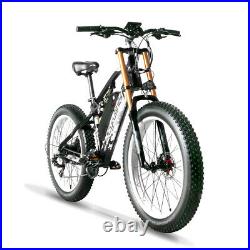 26 Electric Bicycles Mountain E-Bike Fat Tires 48V 13Ah 1000W Motorcycle Style