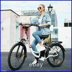 26 Electric Bike 350W Commuter Bicycle WithRemoveable LI-Battery City Ebike USA