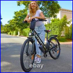 26'' Electric Bike, 350W Electric Mountain Bicycle Adults Ebike Commuter Black