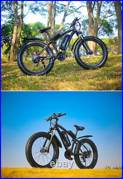 26 Electric Bike 48V 1000W Shimano E-bike Mountain Bike Fat Tire Bicycle Ebike