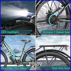 26'' Electric Bike 500W Mountain Bicycle City Ebike +Li Battery with Rear Rack
