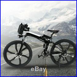 26'' Electric Bike Beach Mountain Bike Folding E-Bike Adult Bicycle 36V Li-lON