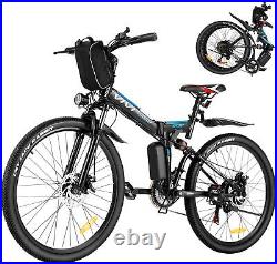 26'' Electric Bike, Fat Tire 500W EBike Electric Mountain Bicycle Adult Commute