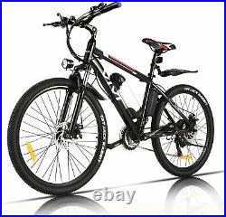 26' Electric Bike Mountain Bicycle 500W Bike Ebike wRemoveable Li-Battery Adult