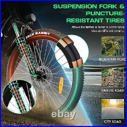 26'' Electric Bike Mountain Bicycle 500W City Ebike with Li-Battery &Fat Tire US