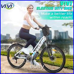 26'' Electric Bike Mountain Bicycle 500W City Ebike with Removeable Li Battery! $