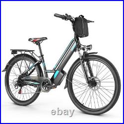26'' Electric Bike Mountain Bicycle 500W City Ebike with Removeable Li Battery^