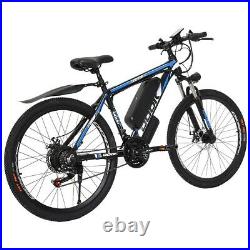 26'' Electric Bike Mountain Bicycle 500W EBike, Shimano 21Speed 36V Li-Battery