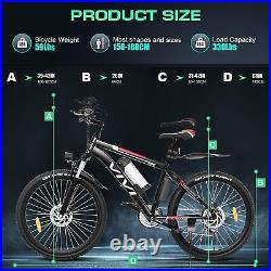 26'' Electric Bike Mountain Bicycle 500With350With250W Folding Ebike Li-Battery New