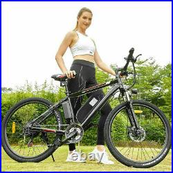 26'' Electric Bike Mountain-Bicycle EBike 12.5Ah Lithium-Ion Battery E-City Bike