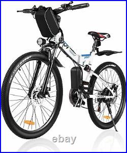 26'' Electric Bike, Mountain Bicycle Ebike 21-Speed withRemoveable Li-Battery US