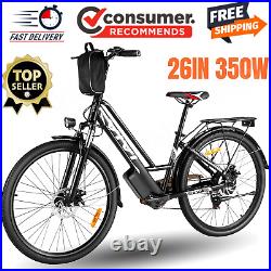 26'' Electric Bike Mountain Bicycle Ebike 21 Speed withRemoveable Li Battery^^USA