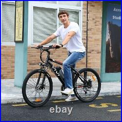 26'' Electric Bike Mountain Bicycle Ebike Shimano 21Speed Shifter Adult Cycling