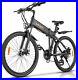 26'' Electric Folding Bike 350W Mountain Bicycle 21Speed Adults-Commute eBike