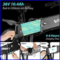 26''Electric Folding Bike-350W Mountain-Bicycle 21Speed Adults Commute eBike/