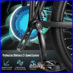 26'' Electric Folding Bike350W Mountain-Bicycle 21Speed Adults Commute eBike