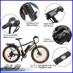 26''Electric Mountain Bike Bicycle Shimano 36V Lithium Battery 500W E-Bike