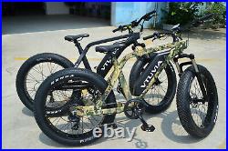 26 Fat Tire 48V750W13AH Electric Bicycle Beach Mountain City EBike SN100 Black