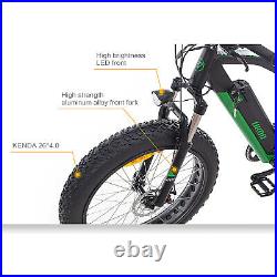 26 Fat Tire Electric Bicycle 500W 48V e-Bike Mountain Beach City eBike US