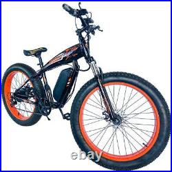 26 Fat Tire Electric Bicycle 750W 36V e-Bike Mountain Snow Beach City eBike