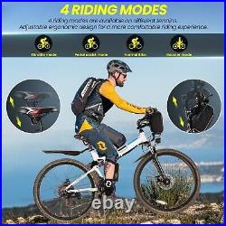 26 Folding Electric Bike, 500W Foldable Mountain Bicycles 48V Ebike Commuter