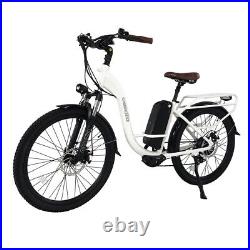 26 Inch Electric Bicycle 500W 48V Ebike Shimano 7 Speed Commuter Bike for Women