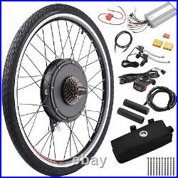 26 Rear Wheel Electric Bicycle Motor Kit Ebike Cycling Hub Conversion 48V 1500W