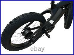 26 TRUE 1000W Electric E Bike Fat Tire CARBON FIBER Bicycle Li-Battery SAMSUNG
