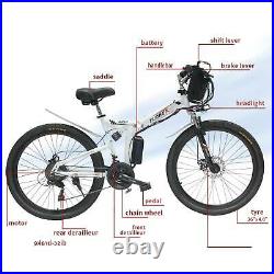 2648V 1000W Electric City Bicycle eBike Removable Battery 21Speed Pedal Assist
