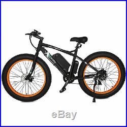 26500W 36V12Ah FatTire Mountain Electric e-Bike Bicycle Removable Battery LCD