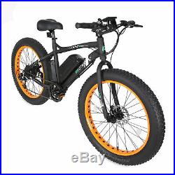 26500W 36V12Ah FatTire Mountain Electric e-Bike Bicycle Removable Battery LCD