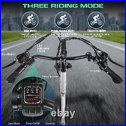 26Electric Bike 500W 48V Mountain Bicycle Adults Commuting eBike Shimano 7Speed