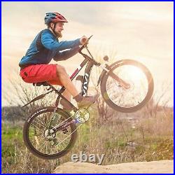 26IN Electric Mountain Bike 500W Bicycle+Removeable Li-Battery Ebike Adults/