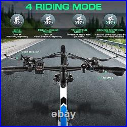 26INCH 500With350W Electric Bike Mountain Bicycle EBike SHIMANO 21Speed Adults US#