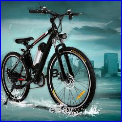 26INCH Electric Bike Mountain Bicycle EBike SHIMANO 21Speed 36V Li-Battery