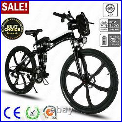 26Inch Electric Bike Folding Mountain Bicycle Adult Ebike Shimano 21-Speed Bikes