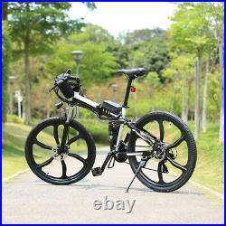 26Inch Electric Bike Folding Mountain Bicycle Adult Ebike Shimano 21-Speed Bikes