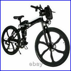 26Inch Electric Bike Folding Mountain Bicycle E-Bike Shimano 21Speed City-Bike