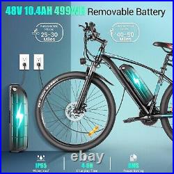 27.5'' 500W Electric Bicycle for Adults 48V Mountain Bike Commuter Ebike 7 Speed
