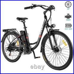 350W 26Inch Electric Bike Commuting Bicycle 36V Removeable LI-Battery City EBike