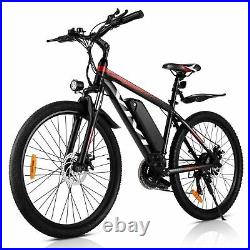 350W Electric Bike 21 Speed Gears Long Range 26'' Adults Ebike Mountain Bicycle