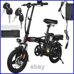 350W Folding Electric Bike 48V 15AH Battery Commuter E-Bicycle City EBike Adults