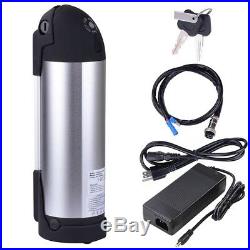 36V 10AH Bottle Lithium Battery Li-ion For Electric Bicycle E Bike Kit + Charger