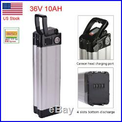 36V 10Ah Silver Fish Lithium Li-ion Battery for 350W Electric Bicycles E-Bike